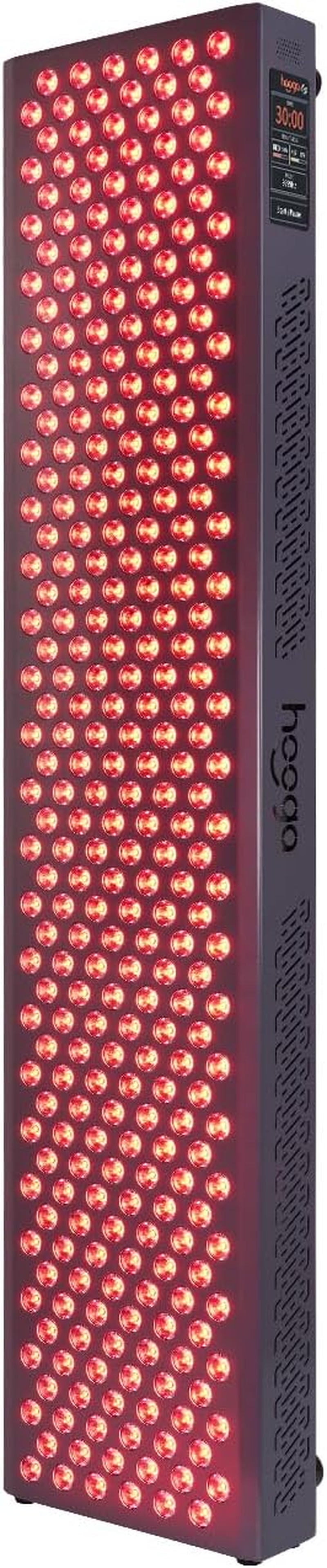 Red Light Therapy Panel Device – Full Body Panel, 630Nm 660Nm 810Nm 850Nm Red & near Infrared Light Therapy, 300 Quad Chip Leds, Brightness Control, Pulse Mode – ULTRA1500
