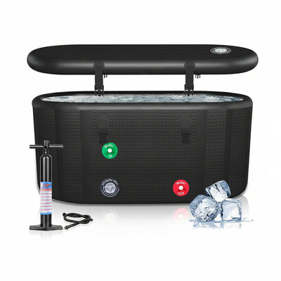 195-Gallon XXL Inflatable Cold Plunge Tub with Lid