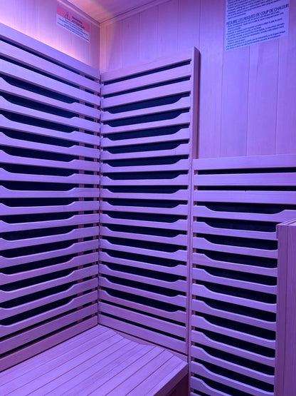 Full Spectrum Infrared Sauna for 2 People, Hemlock Wood