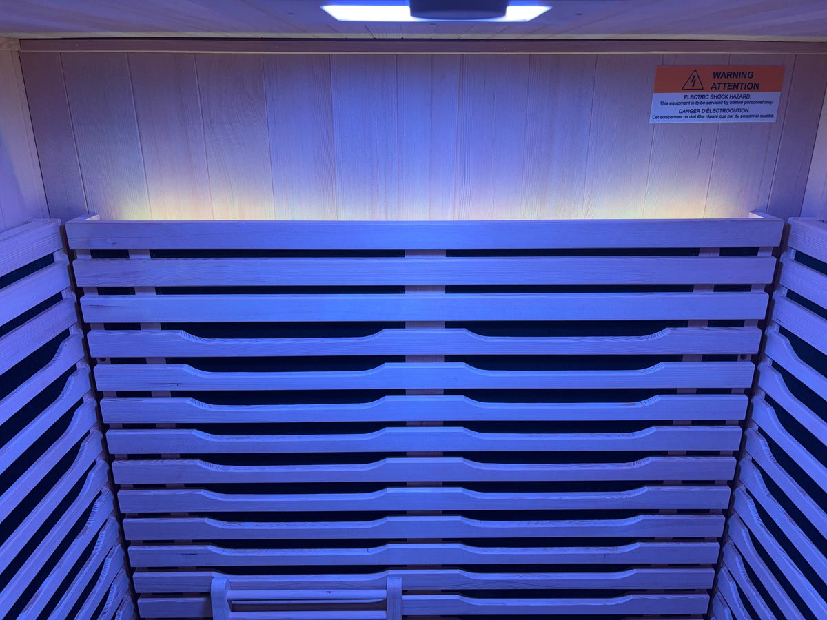 Full Spectrum Infrared Sauna for 2 People, Hemlock Wood