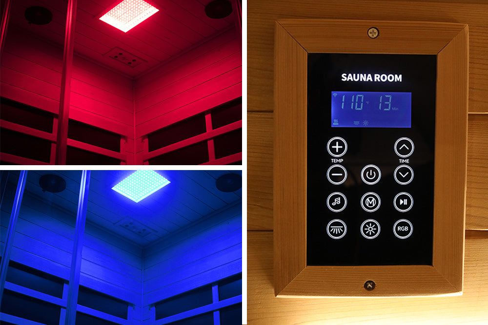 SR07 2 Person Far Infrared Sauna Red Cedar
