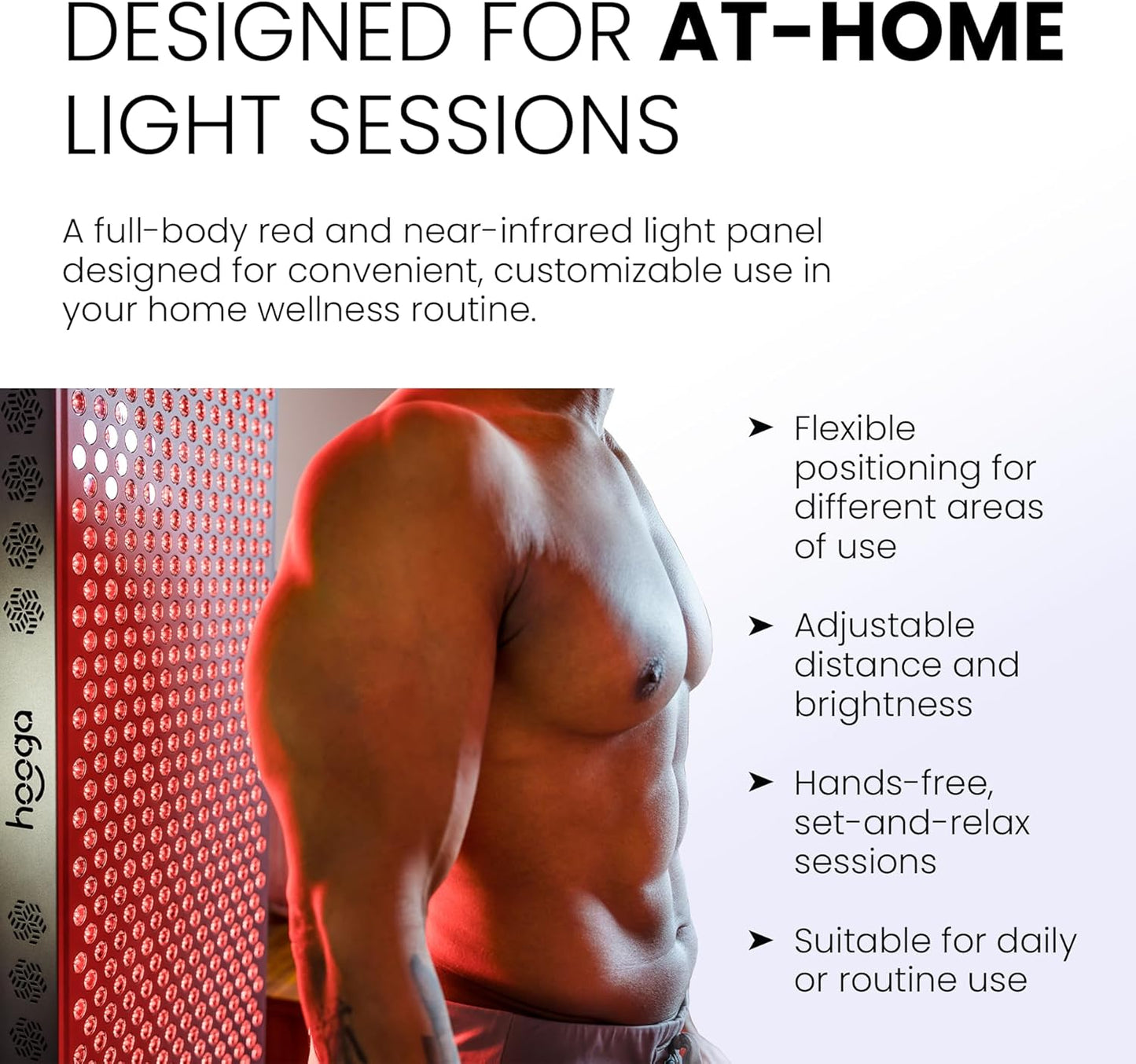 Red Light Therapy Panel Device – Full Body Panel, 630Nm 660Nm 810Nm 850Nm Red & near Infrared Light Therapy, 300 Quad Chip Leds, Brightness Control, Pulse Mode – ULTRA1500