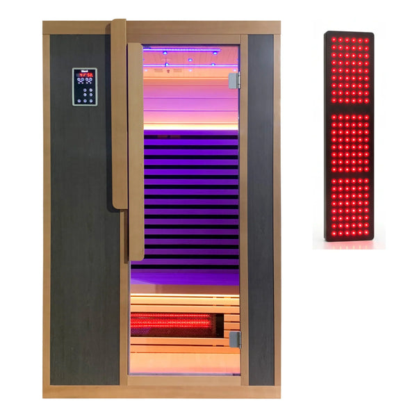Two-Person Full-Spectrum Infrared Sauna with Red Light