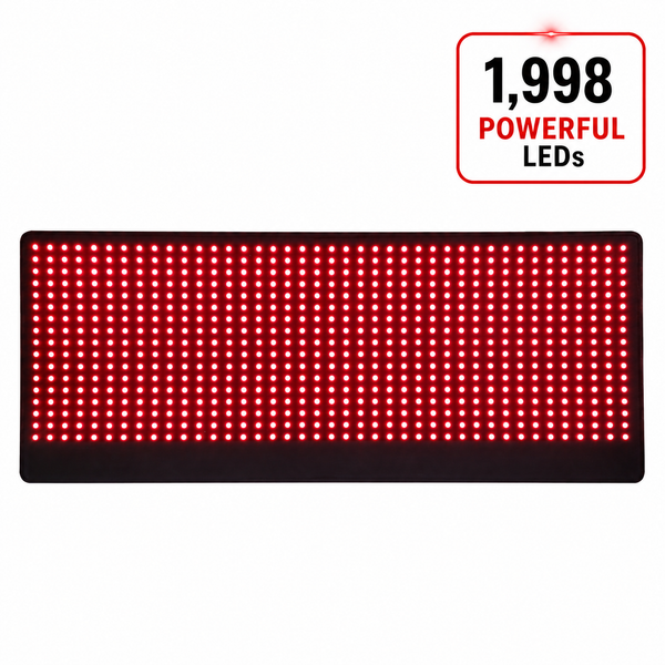Large Red Light Therapy Pad, 1,998 LEDs, 660nm/850nm