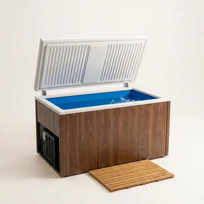 Cold Plunge Tub Built for Year-Round Recovery, Built-In Ice Maker, Ozone Sanitation, Weatherproof Coating