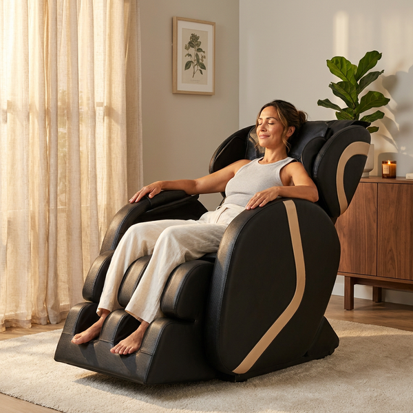 Massage Chair Designed for Full Body Relief, Zero Gravity Technology, Heat Therapy, 5 Auto Programs