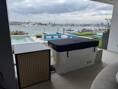 RevX Acrylic X Tub Cold Plunge + LUX High Performance Chiller and Filtration System