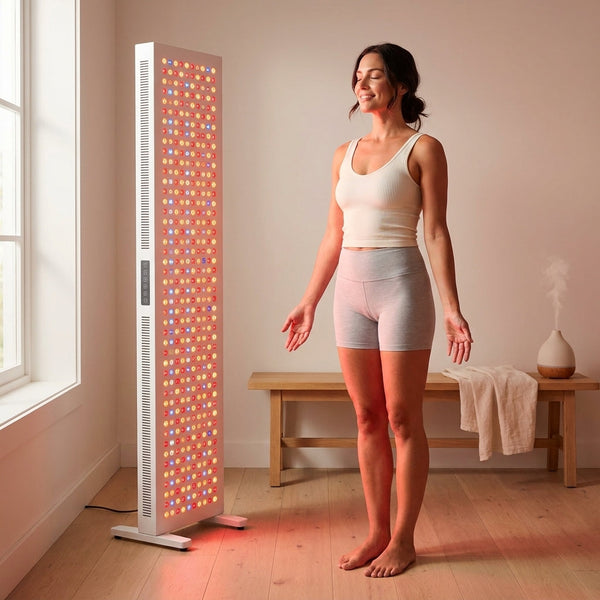 Red Light Therapy Panel Designed for Full Body Treatment, 7 Therapeutic Wavelengths, 480 Dual Chip LEDs