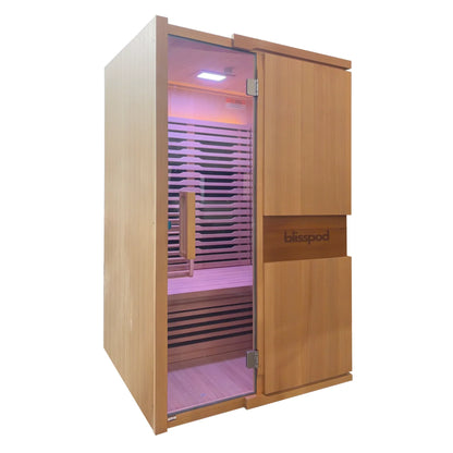 Full Spectrum Infrared Sauna for 2 People, Hemlock Wood