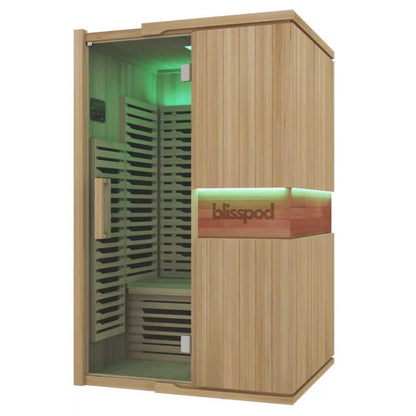 Full Spectrum Infrared Sauna for 2 People, Hemlock Wood