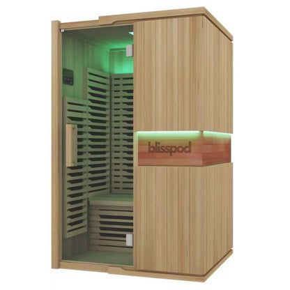 Full Spectrum Infrared Sauna for 2 People, Hemlock Wood