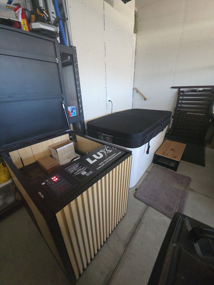 RevX Acrylic X Tub Cold Plunge + LUX High Performance Chiller and Filtration System