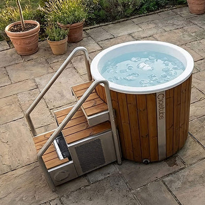 Icetubs IceBarrel XL Thermowood And Fiberglass Cold Plunge Immersion Tub (SAK35418)