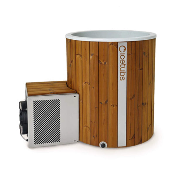 XL Thermowood and Fiberglass Hot-Cold Plunge Tub