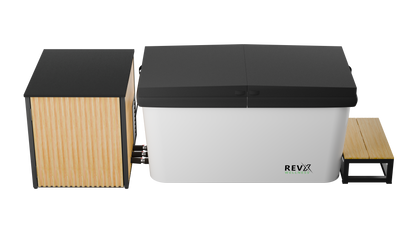RevX Acrylic X Tub Cold Plunge + LUX High Performance Chiller and Filtration System